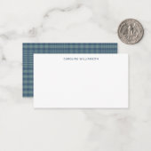 ブクラシックルーレトログレンプレイド名前をカスタムする ノートカード (正面/裏面インサイチュ)