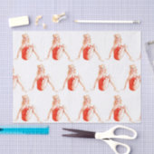 ブクラシックロンドピンアップガール 薄葉紙 (クラフト)