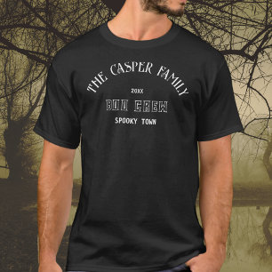 ブクルーカスタムムの家族の名前ハロウィンブラック Tシャツ
