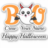 ブクルーヴァンパイアハロウィーン名前をカスタムする シール (正面)