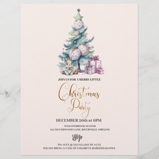 ブグデットクリスマスツリーホリデーパーティー チラシ (正面)