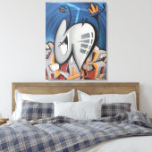 ブグラット火災監視網02.25.2018 キャンバスプリント (インサイチュ (寝室))