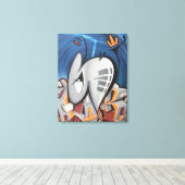 ブグラット火災監視網02.25.2018 キャンバスプリント (インサイチュ (ウッドフロア))