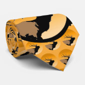 ブグリングブルエルクアットサンセットオリジナルワイルドライフアート ネクタイ (ロール)