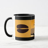 ブグリングブルエルクアットサンセットオリジナルワイルドライフアート マグカップ (左)