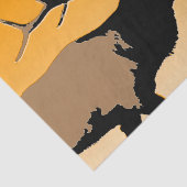 ブグリングブルエルクアットサンセットオリジナルワイルドライフアート 薄葉紙 (詳細)