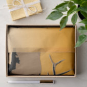 ブグリングブルエルクアットサンセットオリジナルワイルドライフアート 薄葉紙 (ギフト)