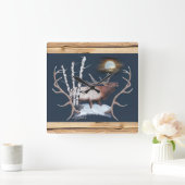 ブグリングブルエルクスクエアウォールクロック スクエア壁時計 (ホーム)