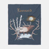 ブグリングブルエルク フリースブランケット (正面)