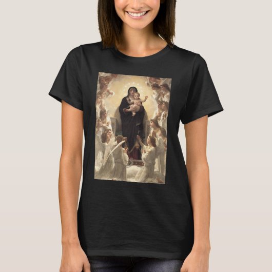 ブグローによる天使の女王 レジーナ・アンゲロルム Tシャツ (正面)
