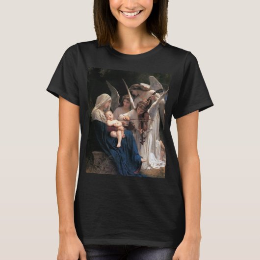 ブグローによる『天使の歌』(1881) Tシャツ (正面)