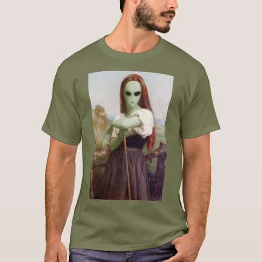 ブグロー牧羊女エイリアン Tシャツ (正面)
