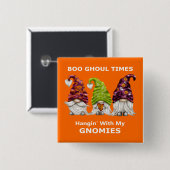 ブグールタイぶら下がったムズとMy Gnomies Halloween 缶バッジ (正面&裏面)