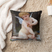 ブゲロー蝶とキューピッド クッション (ブランケット)