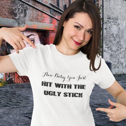 ブサイクの烙印をおす Tシャツ