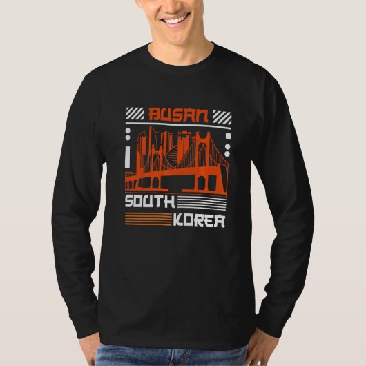 ブサン休暇韓国国旗 Tシャツ (正面)