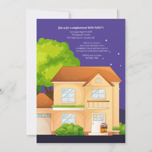 ブザネイバーズハロウィーン招待状 招待状 (正面)