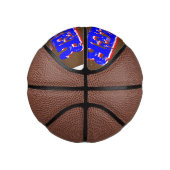 ブザーおもしろいビーターUSAフラッグカラーバスケットボール ミニバスケットボール (右)