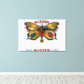 ブザー葉巻ボックスラベル キャンバスプリント (インサイチュ (ウッドフロア))