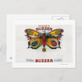 ブザー葉巻ボックスラベル ポストカード (正面/裏面)