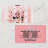 ブシンを滴下する公証人融資調印業者バラ金ゴールド 名刺 (正面/裏面)