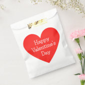 ブシンプルライト赤いハートバレンタインデー フェイバーバッグ (封をした状態)