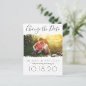 ブシンプルラシのストローク効果で写真の日付を変更 案内ポストカード (スタンド正面)