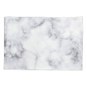 ブシンプルラックアンドホワイトマーブルデザイン| 枕カバー (裏面-左)