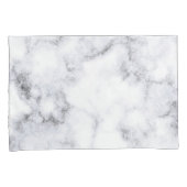 ブシンプルラックアンドホワイトマーブルデザイン| 枕カバー (正面右)