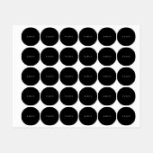 ブシンプルラックカスタムの名前の追加 ラベル (シート)