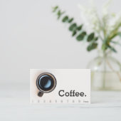 ブシンプルラックカップロイヤリティコーヒーパンチカード ロイヤリティカード (スタンド正面)