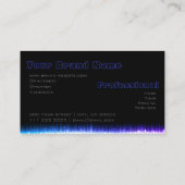 ブシンプルラックダークブルー(淡いグラフィッモダンク) 名刺 (裏面)