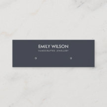 ブシンプルラックブルークラフトスタッドイヤリング表示ロゴ