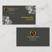 ブシンプルラック六方晶化学技術者 名刺 (正面/裏面)