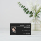 ブシンプルラック&ホワイトカスタムプロフェッショナル 名刺 (スタンド正面)