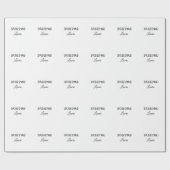 ブシンプルラミニマルイドメイドの贈答年度を追加     ラッピングペーパー (フラット)