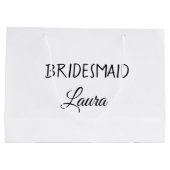 ブシンプルラミニマルイドメイドの贈答年度を追加      ラージペーパーバッグ (裏面)