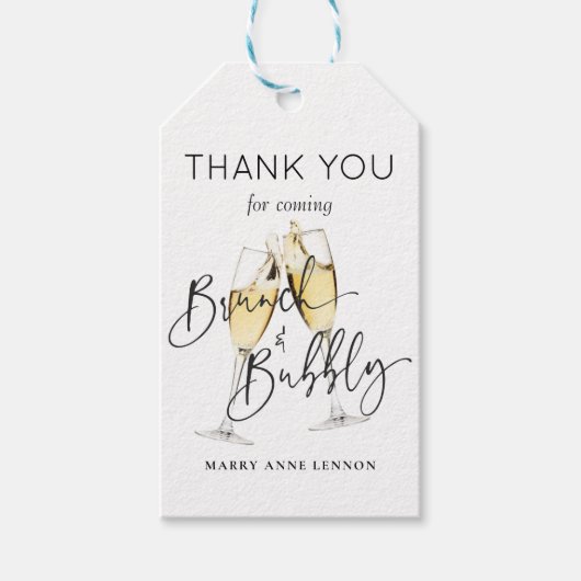 ブシンプルランチとバブリーのギフトラベル ギフトタグ (正面)