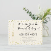 ブシンプルランチとバブリーのブライダルシャワーの招待 招待状 (スタンド正面)