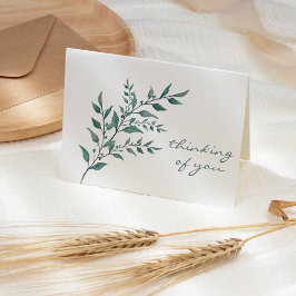 ブシンプルルーグリーンリーフィスプリグ悔やみや弔慰 カード