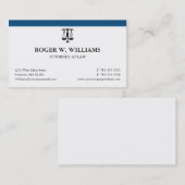 ブシンプルルー法弁護士司法スケール 名刺 (正面/裏面)