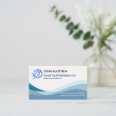 ·ブシンプルルー·ウォーター·ウェーブ·クリスチャン·フィッシュ 名刺 (スタンド正面)