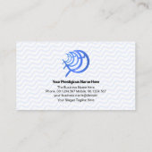 ·ブシンプルルー·ウォーター·ウェーブ·クリスチャン·フィッシュ 名刺 (裏面)