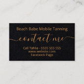 ブシンプルロンズグリッターブラック移動式スプレータン 名刺 (裏面)