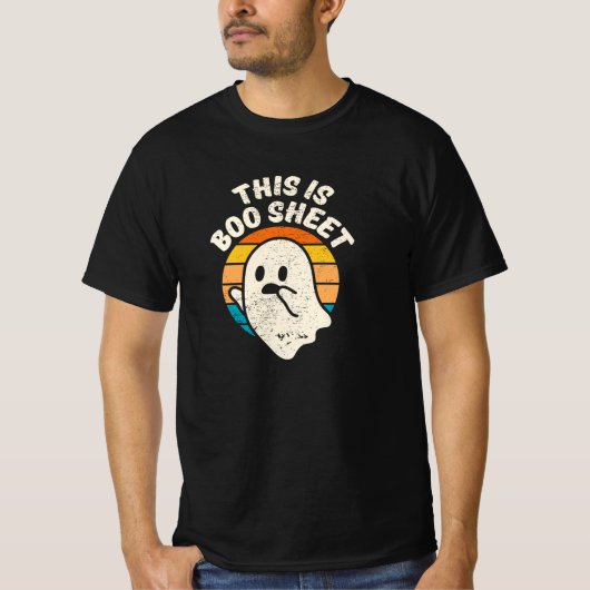 ブシートハロウィーンレトロヴィンテージ幽霊T-Sh Tシャツ (正面)