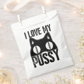 ブシートブラックキャットハロウィン幽霊おもしろいP フェイバーバッグ (クリップ留めされた状態)