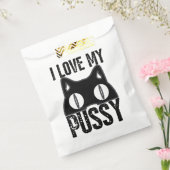 ブシートブラックキャットハロウィン幽霊おもしろいP フェイバーバッグ (封をした状態)