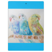 ブジウータイ絵画ルズバードブジアクアティール（緑がかった色） クリップボード (裏面)