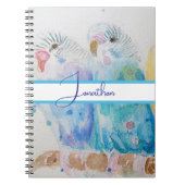ブジウータイ絵画ルズバードブジアクアティール（緑がかった色） ノートブック (正面)