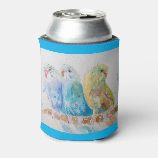 ブジウータイ絵画ルズバードブジアクアティール（緑がかった色） 缶クーラー (缶裏面)